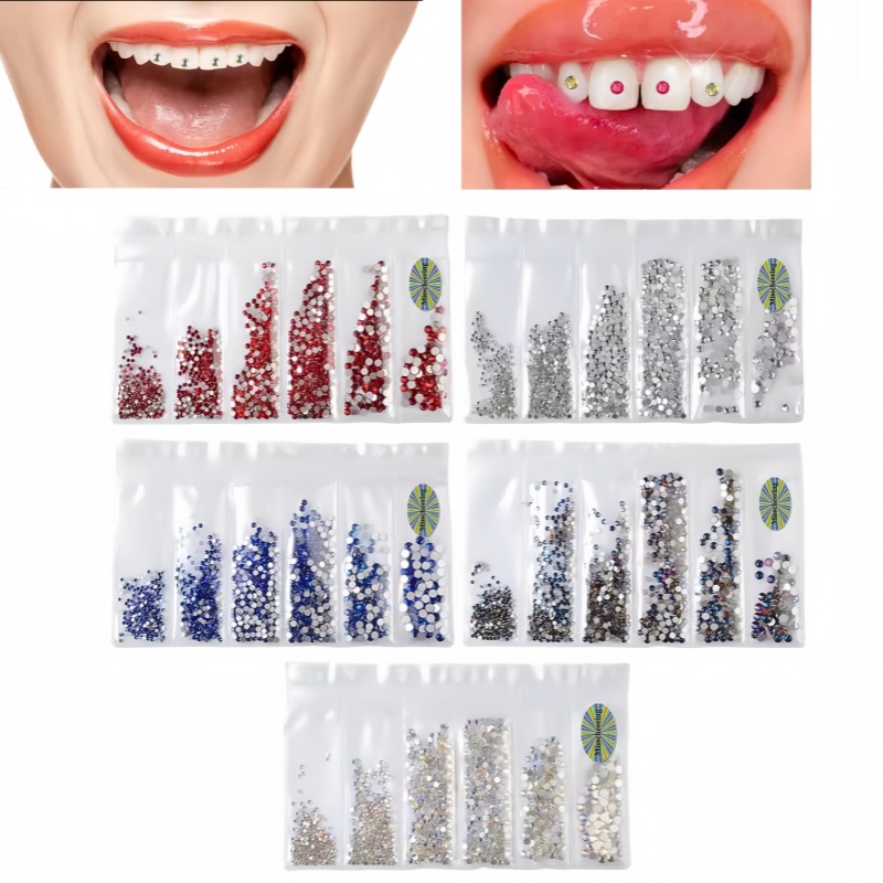 Tooth Gem Kit - 1 Set Zähne Edelstein Dekoration DIY