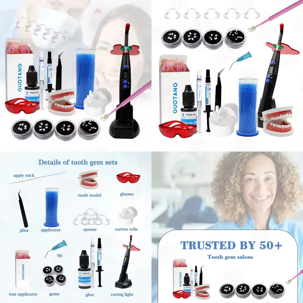 Tooth Gem Kit - 【CHIMU HOME】 Professionelles DIY Make-up Zahnschmuck-Set