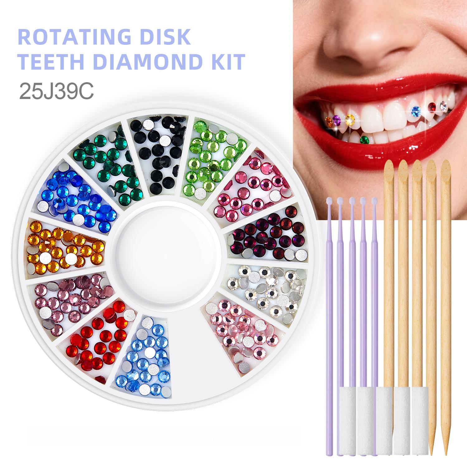 Tooth Gem Kit - DIY Zahnschmuck-Set Schmucksteine-Kit Kristalle Diamanten Dekoration