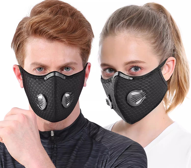 Teeth Whitening Mask - Fahrradmaske Sport waschbar wiederverwendbar mit Filter