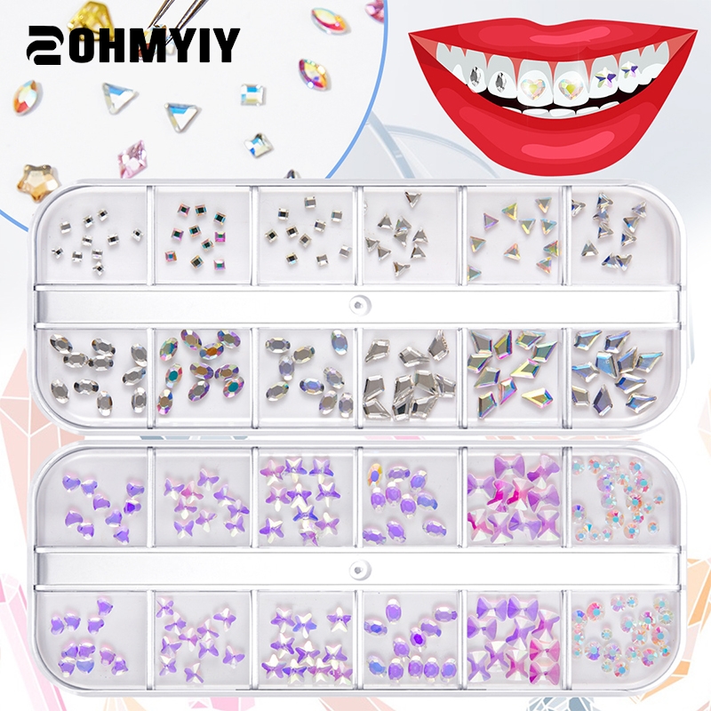 Tooth Gem Kit - 1 Satz Zahn kristall Mode Zähne