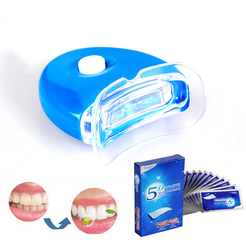 Teeth Whitening Crest - 7 Paar 5D-Gel-Zahnaufhellungsstreifen, weiße Zahn-Dental-Kit, Mundhygiene-Pflegestreifen,