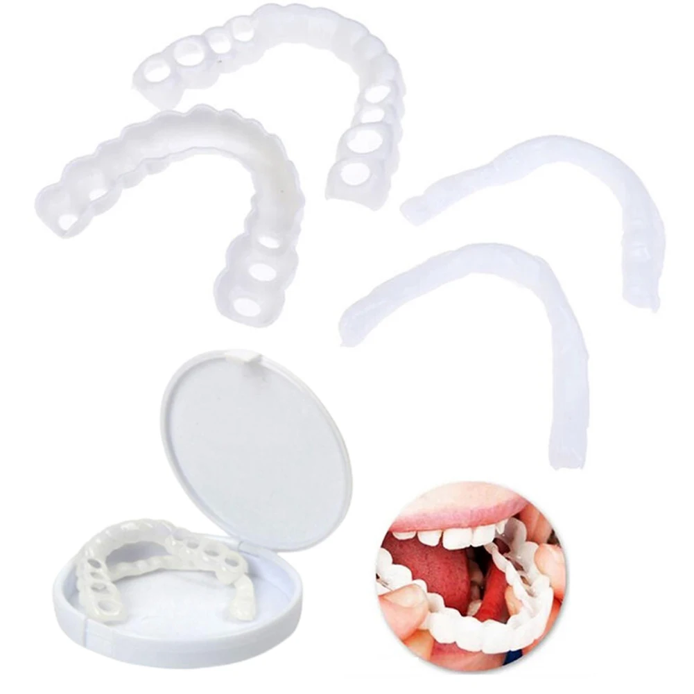 Teeth Whitening Mask - 2 Paar Zahnersatz Zähne Prothesen pflege