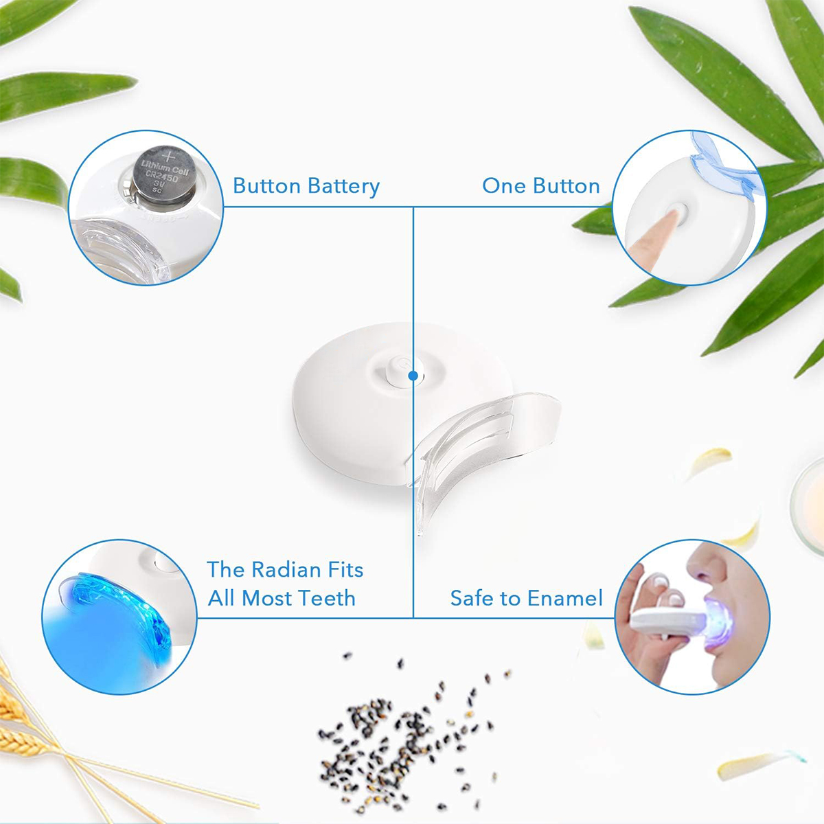 Zahnaufhellungs-Set – 5 x LED- – Teeth Whitening Quotes Bewertung und Preis