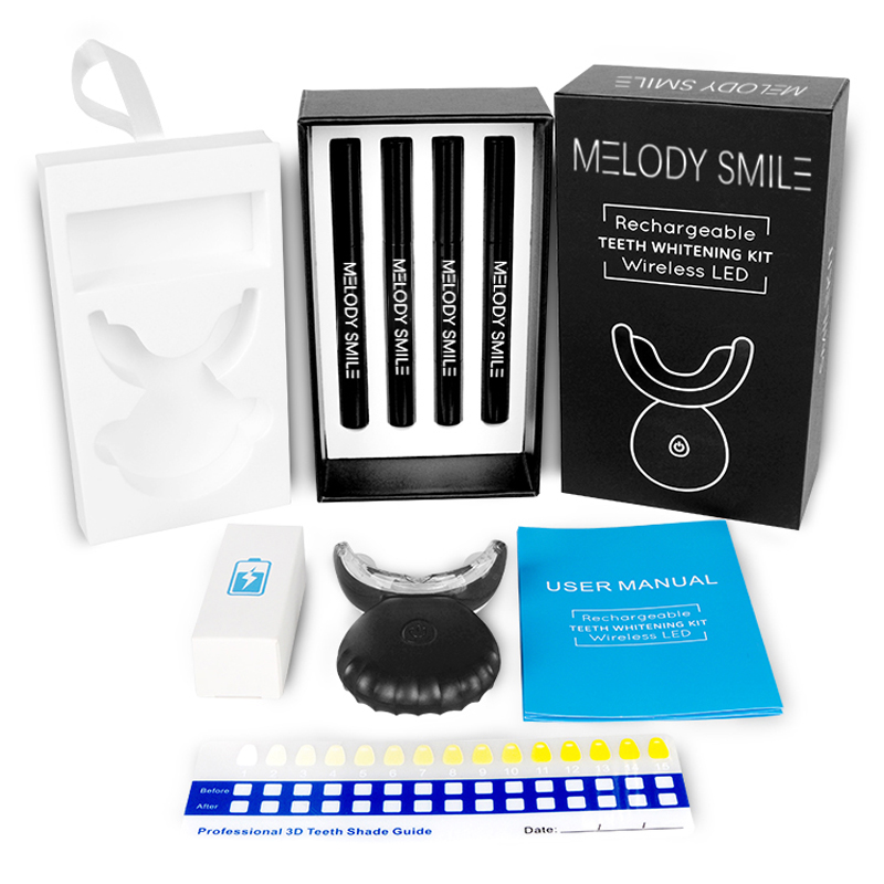 Kabelloses Blaulicht-LED-Zahna – Teeth Whitening Logo Bewertung und Preis