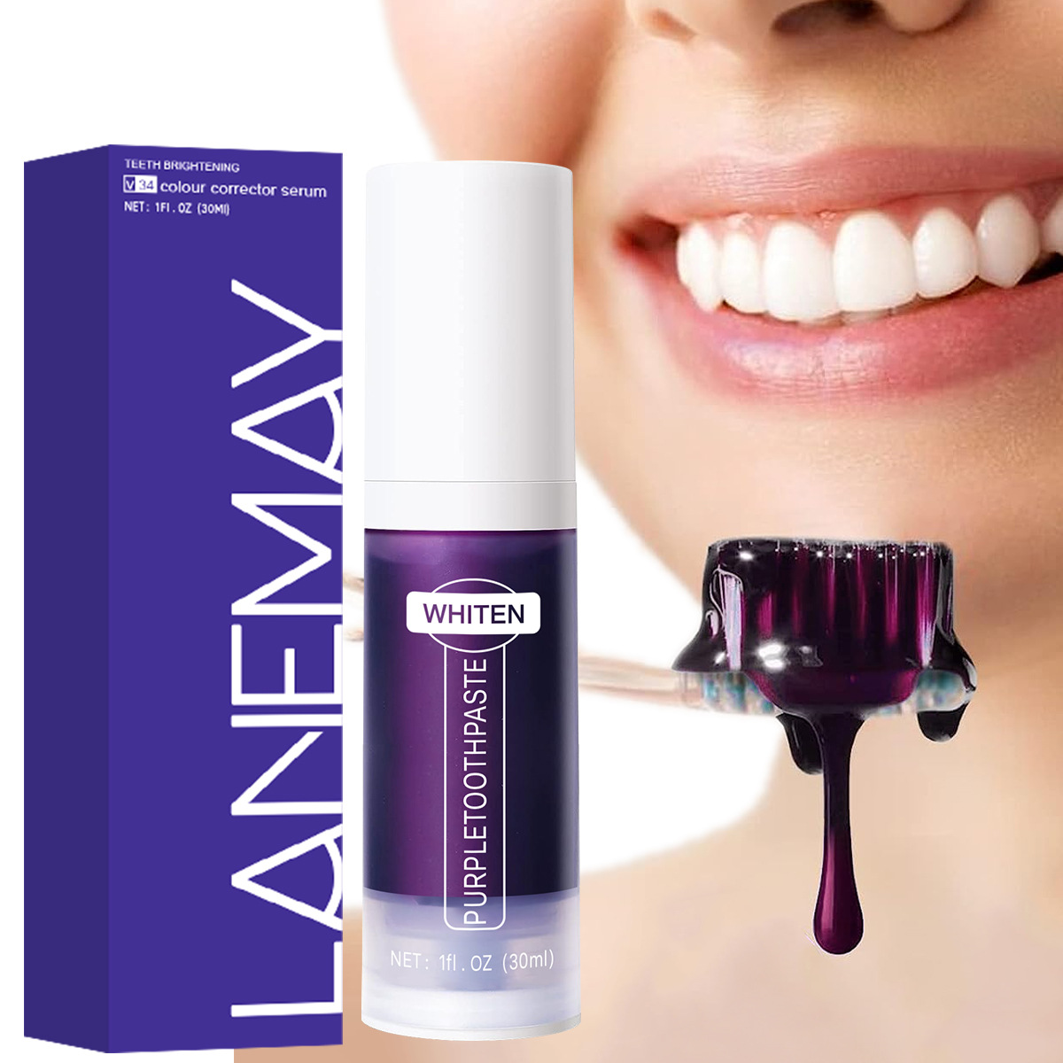 V34 Farbkorrektur-Serum Lila Z – Teeth Whitening Crest Bewertung und Preis