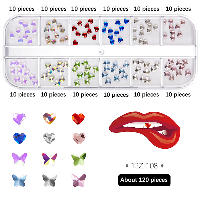 1 Satz Zahn kristall Mode Zähn – Tooth Gem Kit Bewertung und Preis