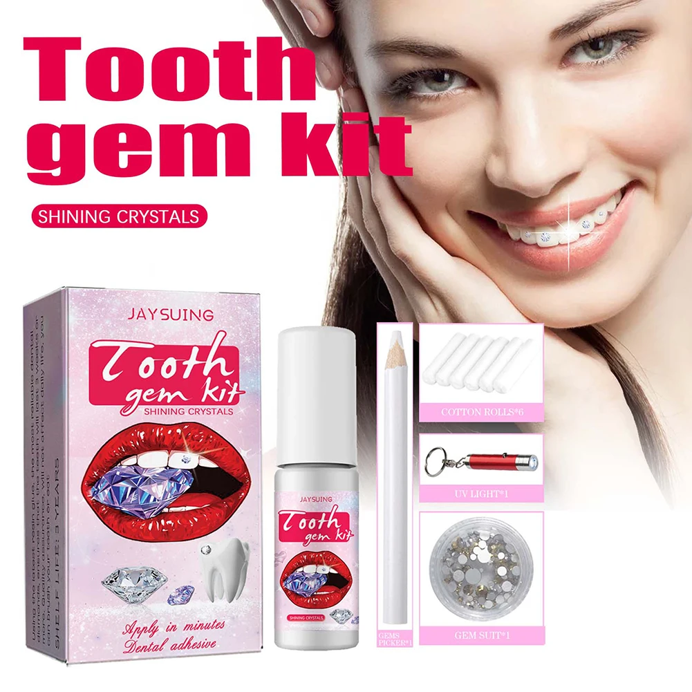 DIY Zahn Edelsteine Kit mit Kr – Tooth Gem Kit Bewertung und Preis